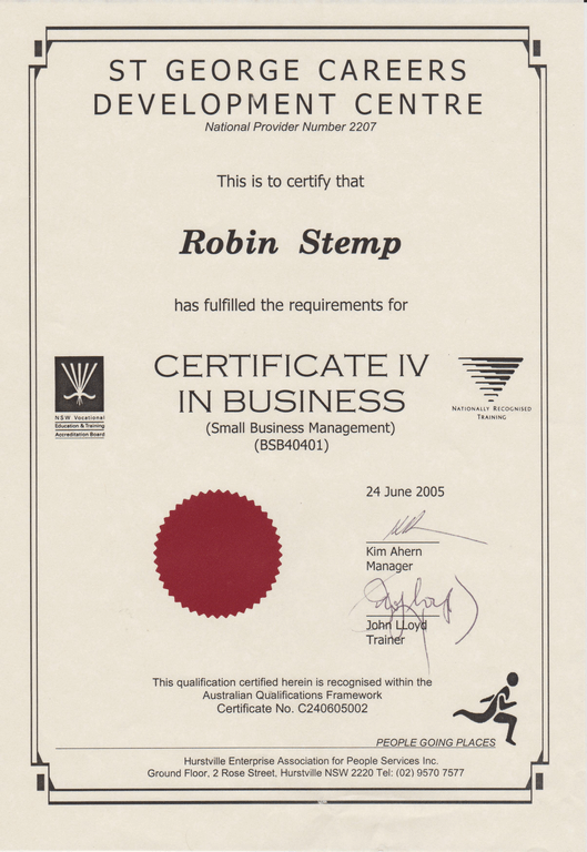 Cert IV Small Business